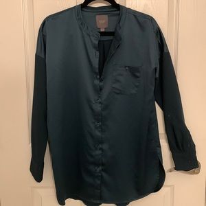 Lysse satin emerald tunic